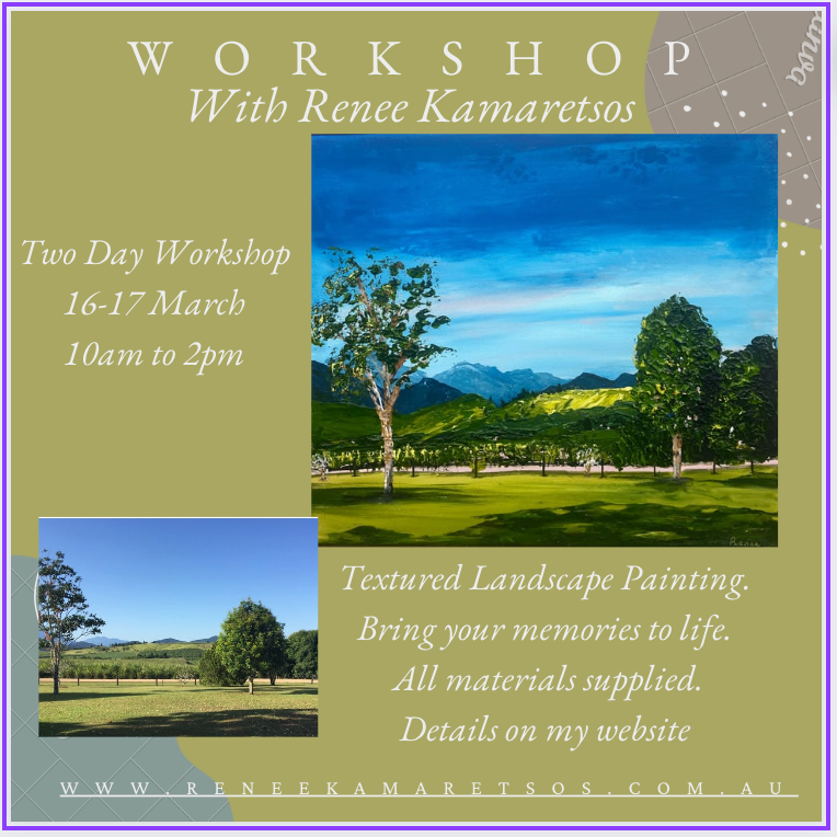 Two Day Landscape Workshop 10am to 2pm  Sat 16th & Sun 17th March